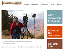 Tablet Screenshot of jamesalancoxfoundation.org